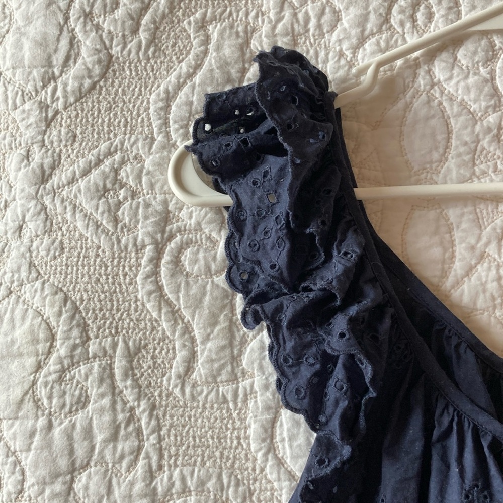 GAP Navy Ruffle Tank Top - Picture 7 of 13